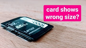 memory card wrong size