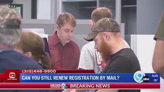 Can you still renew vehicle registration by mail?