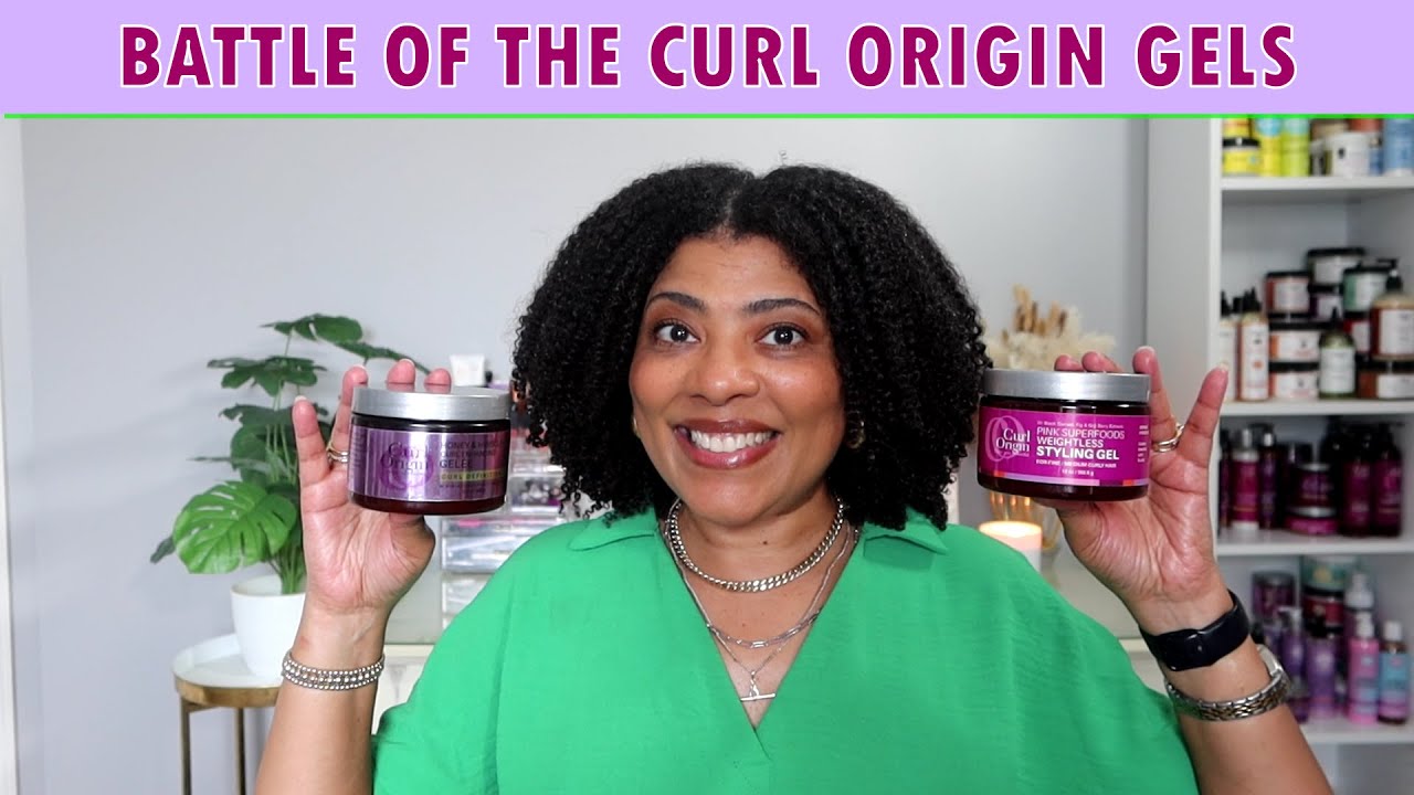 BATTLE OF THE GELS: Curl Origin Honey & Hibiscus Gelée v. Pink Superfoods Styling Gel/ NaturalRaeRae