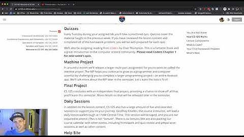 CS 125 Fall 2020 Lesson 0: How CS 125 Works