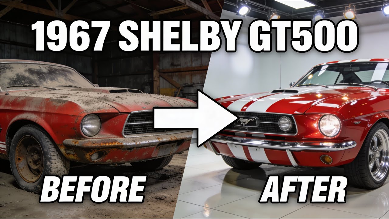 Full Build ASMR 1967 Ford Mustang Shelby GT500 Frame, Bodywork, Engine Bay Clean