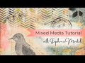 Mixed media painting tutorial flight