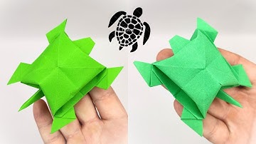 Origami TURTLE tutorial 🐢 How to make a paper turtle