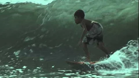 Nicholas Ramirez 10 years old Surfing  big waves S...