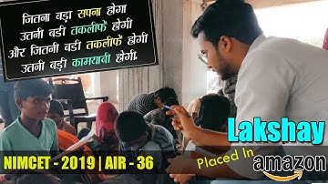 Success Story of Lakshay Placed in Amazon
