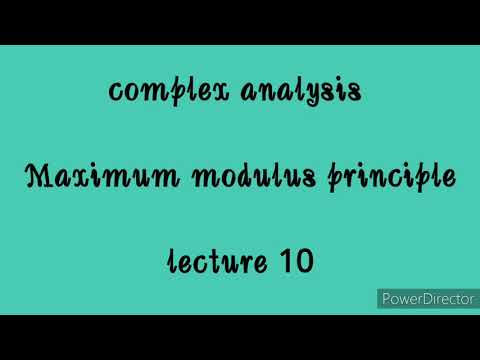 Maximum Modulus Principle