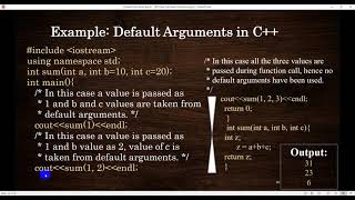#5 Default Arguments in Functions