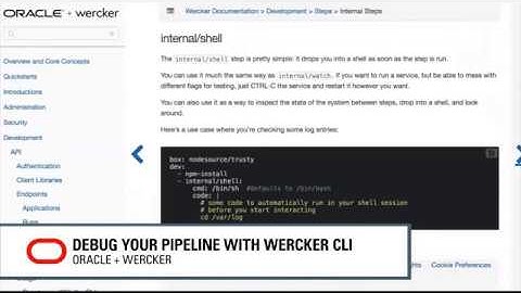 Debug your pipeline with Wercker CLI