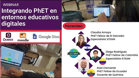 Integrando PhET en entornos educativos digitales: Quizizz, Moodle, GoolgeSites