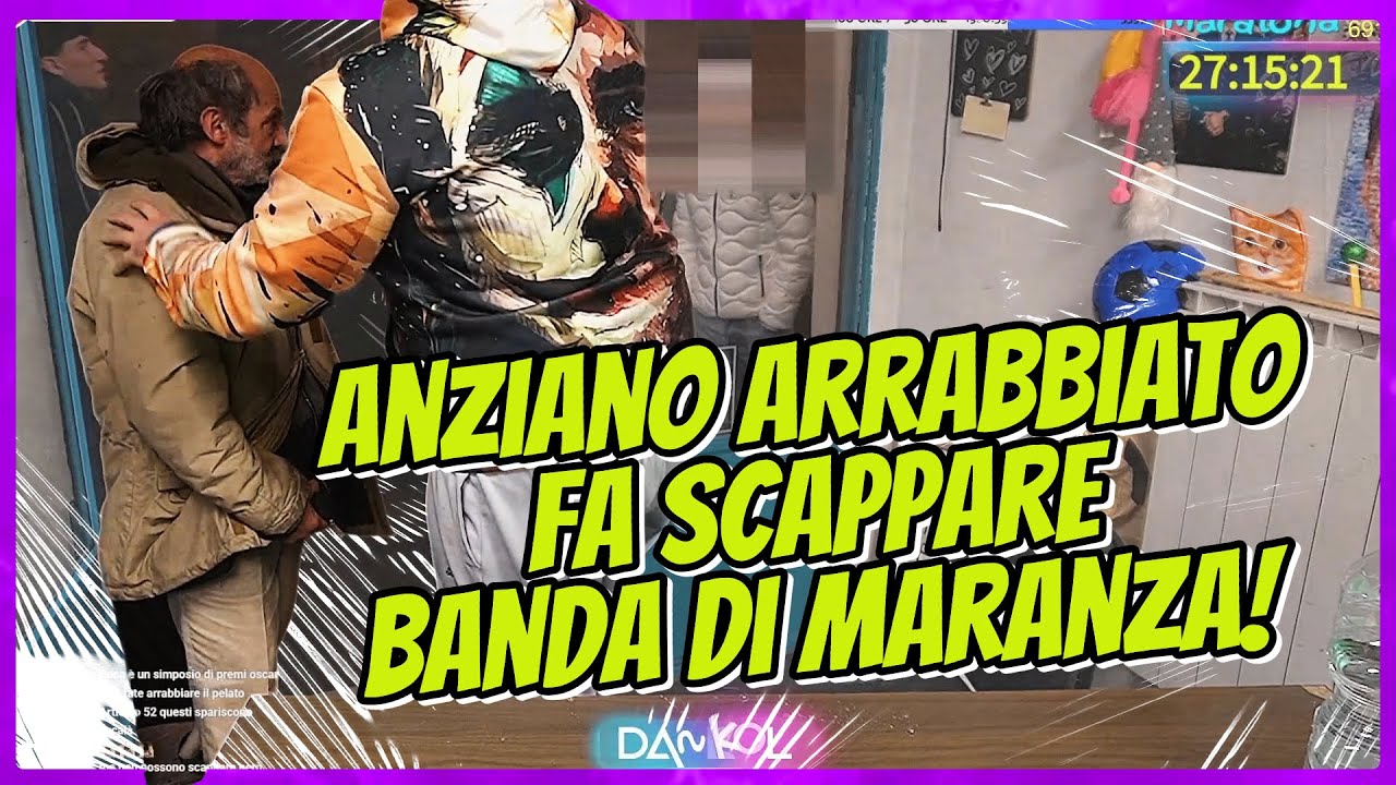 ANZIANO ARRABBIATO fa SCAPPARE BANDA di MARANZA!
