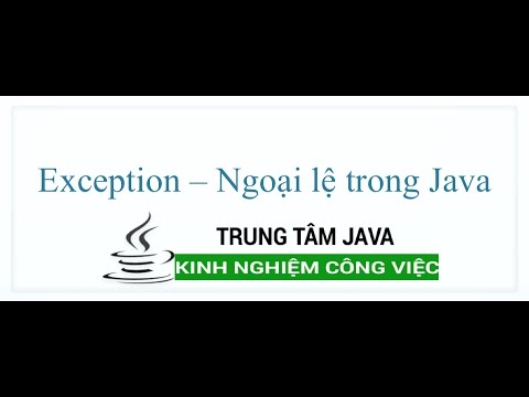 Video: Các loại ngoại lệ trong Java là gì?