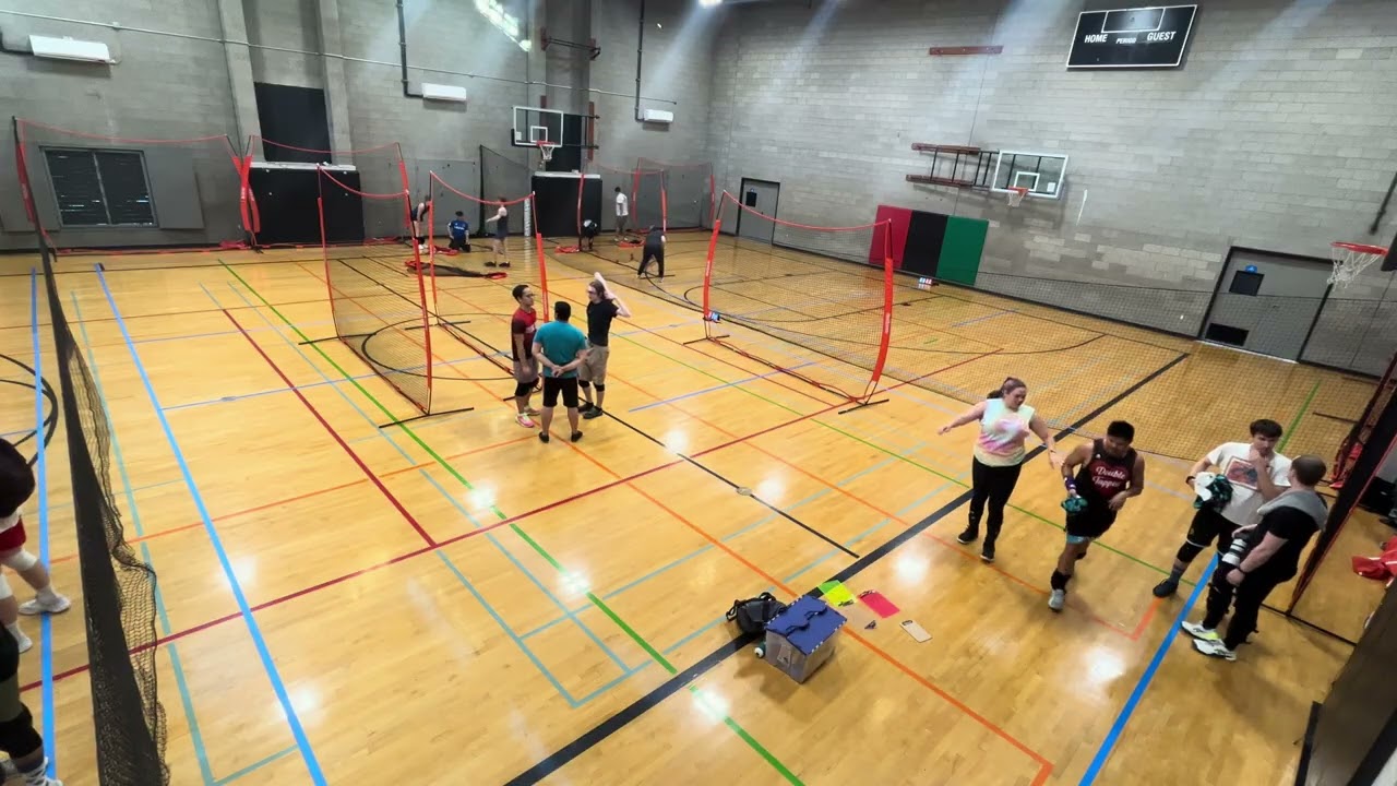 Court 2 - Week 5 - Mixed Foam BYOT - Club Dodgeball League - Angle 1