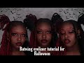 Batwing eyeliner tutorial for halloween | Batwing liner |  Gothic makeup | Eyeliner for hooded eyes