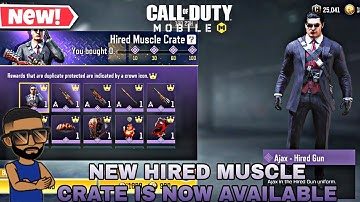 NEW HIRED MUSCLE CRATE WITH AJAX HIRED GUN AND MORE IN SEASON 3 CALL OF DUTY MOBILE COD MOBILE
