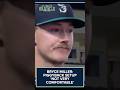 Bryce Miller calls piggyback setup "Not very comfortable"