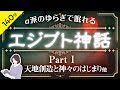 【睡眠導入・眠くなる朗読・途中広告なし】エジプト神話 Part①：第１話〜第２話／α波のゆらぎで眠れる／ASMR／天乃悠の朗読アート
