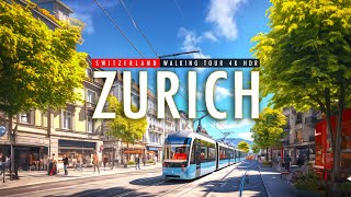 Zurich Streets and Sights: A Relaxing Walking Tour Experience| 4K50fps | European Walking Tours