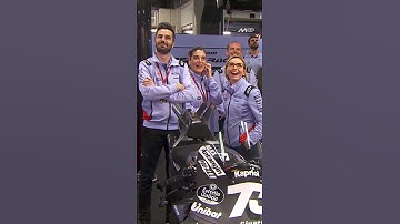 Thumbnail of Marc Marquez sharing some banter with Gresini's Masini 😂 | #BarcelonaTest