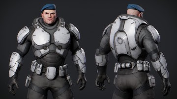 Sci-FI Modular Soldier (3d character for sale)