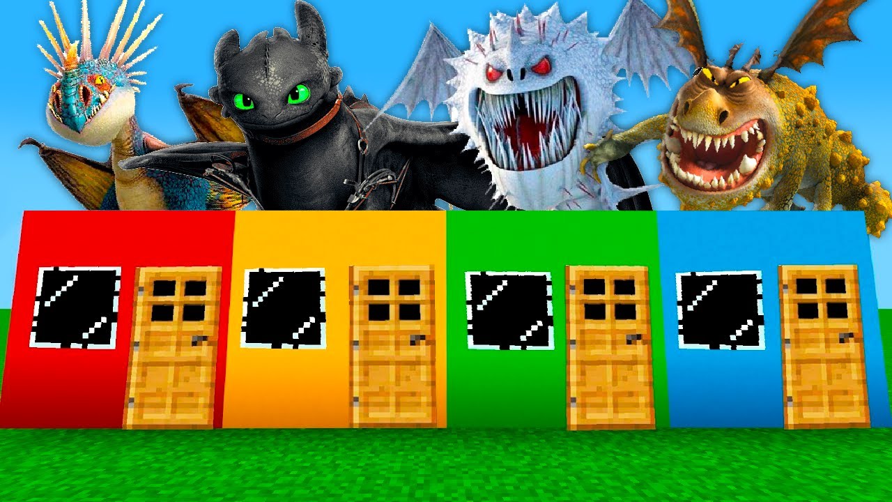 NÃO ESCOLHA A PORTA ERRADA DE DRAGÕES NO MINECRAFT