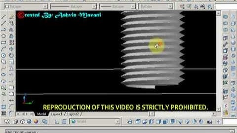 How to Make Thread in AutoCAD