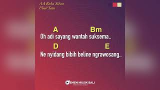 Download Lagu A A RAKA SIDAN - UBAD TATU | Lirik Lagu + Chord/Kunci Gitar MP3