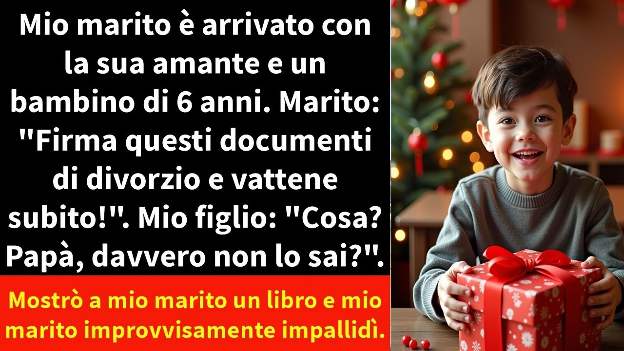 Mio marito è arrivato con la sua amante e un bambino di 6 anni.
