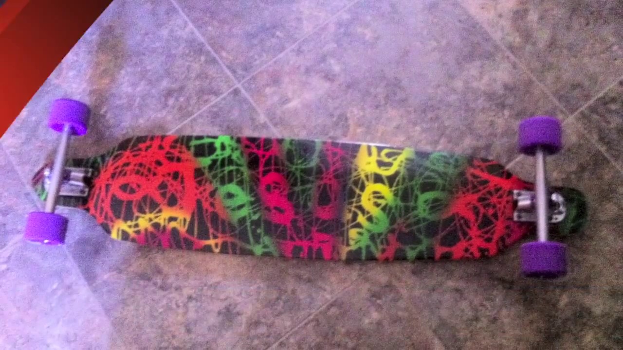 Longboard custom paint and grip tape YouTube
