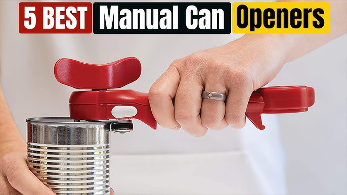 USA Made Easy Turn Can Opener, Red Handle