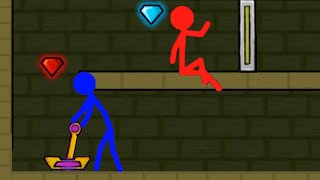 Watergirl and Fireboy , Stickman Animation Part 2