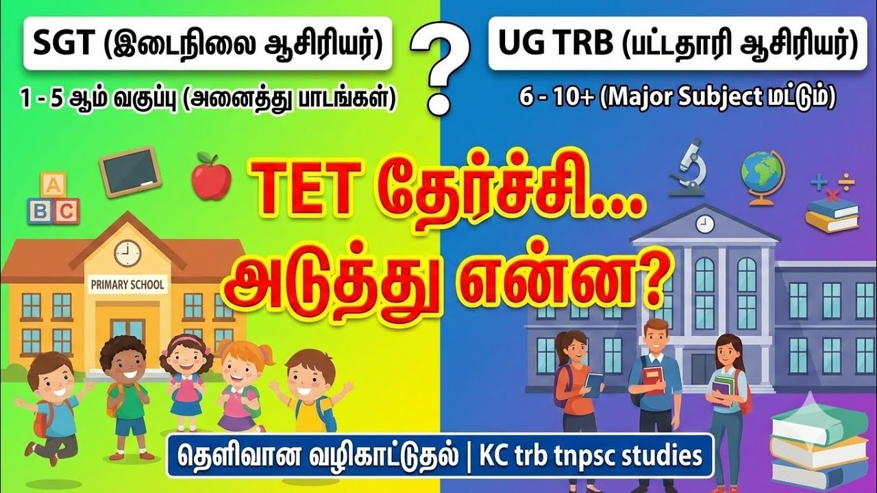 TET Paper 1 & 2 Pass பண்ணியாச்சு.. அடுத்து என்ன? | SGT vs UG TRB Complete Guide