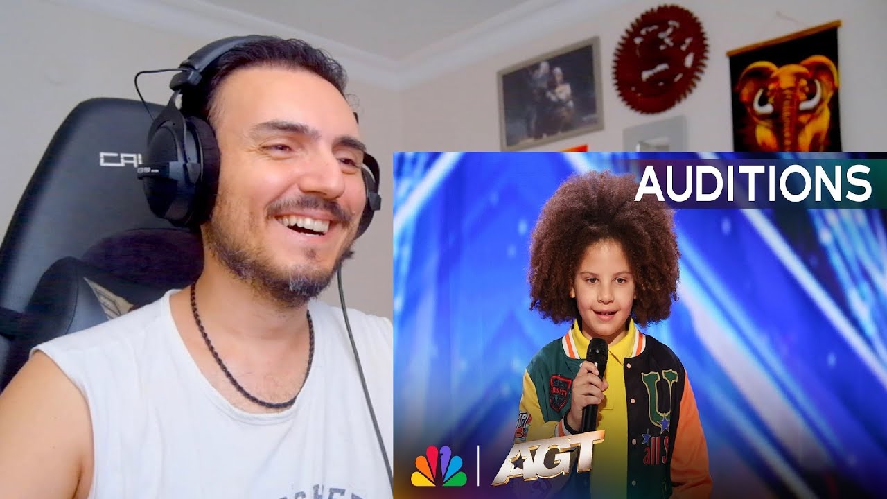 9-Year-Old King Moore Gets A Standing Ovation For His Original Rap Song | AGT 2025 Reaction