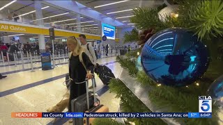 Holiday travel rush is on at LAX