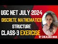 Set Theory Questions|Discrete Mathematical Structure| UGC NET July 2024 Computer Science Preparation