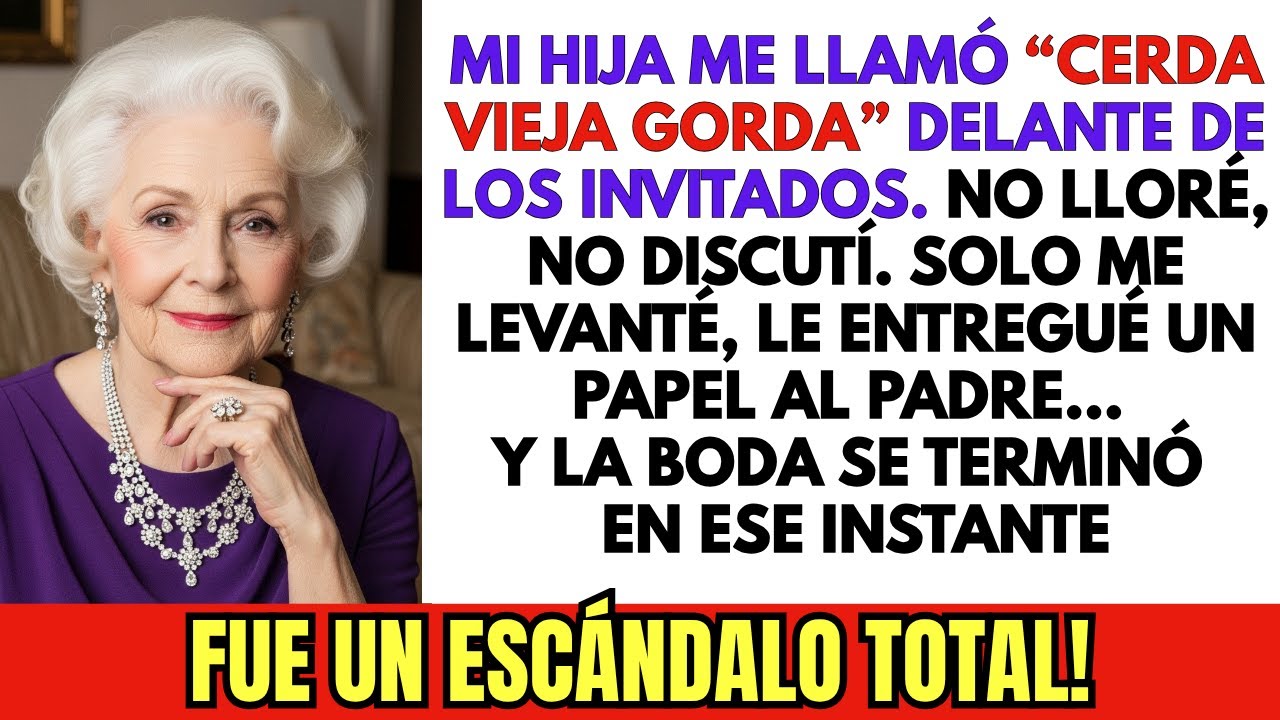 Mi HIJA me gritó “CERDA VIEJA GORDA!” así que CANCELÉ su BODA en ese mismo MOMENTO!