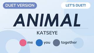[Duet Version] KATSEYE - Animal | Female Part Only #duetwithme ❤️