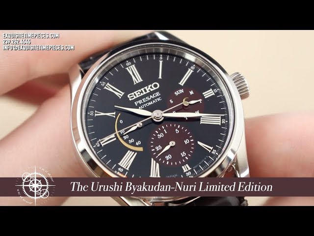 Seiko Presage SPB085 The Urushi Byakudan-Nuri Limited Edition Watch Review  2019 - YouTube