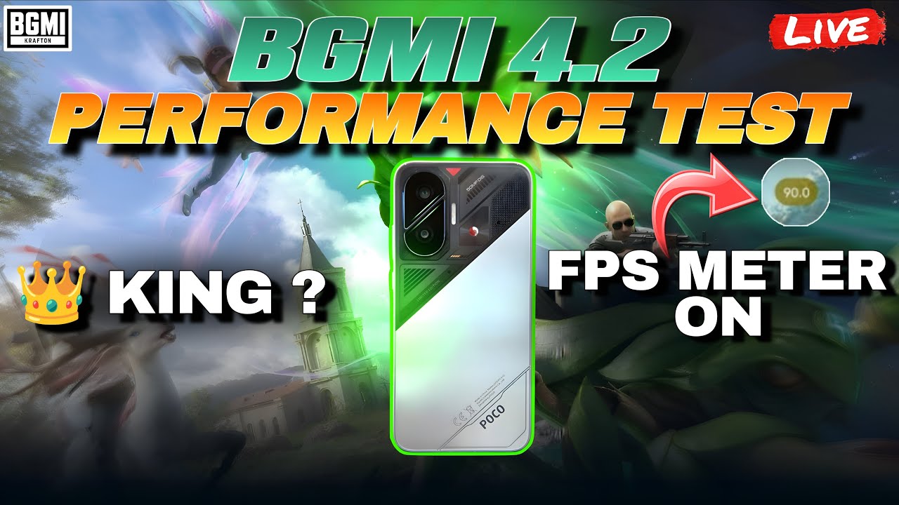 Finally 4.2 Update Is Here | BGMI Live:Snapdragon 8sGen4 120FPS Performance On poco f7