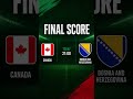 Canada vs Bosnia and Herzegovina  #football #worldcup #footballhighlights