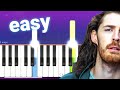 Hozier - Take Me To Church (100% EASY PIANO TUTORIAL)