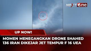 Tense A Chase Between An Iranian Shahed136 Drone And A Uae F16 Fighter Jet Over Al Mamzar Beach