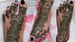 Simple Arabic Mehndi Design For Leg | Easy Foot Mehndi Designs | Mamta Mehndi Design