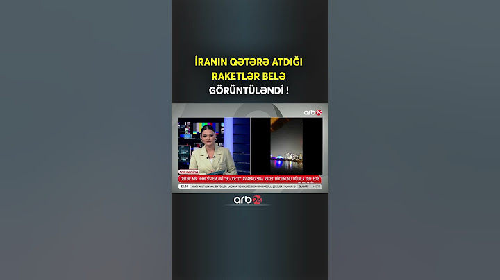 İranın atdığı raketlər belə görüntüləndi
