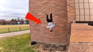 Extreme Parkour Wall Flip