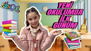 ELİF SİNEM YENİ OKULUNDA İLK GÜNÜ !! OKUL TURU VLOG !!