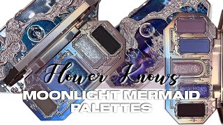 Flower Knows Moonlight Mermaid Palettes | Unboxing - Swatches - Eyelooks