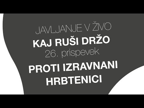 26. prispevek Peti element šole - ZAKAJ POTISK LOPATIC SKUPAJ RUŠI KRIVINE HRBTENICE