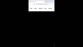 How to make a simple navigation bar using flex box in easy steps | HTML & CSS #shorts #youtubeshorts