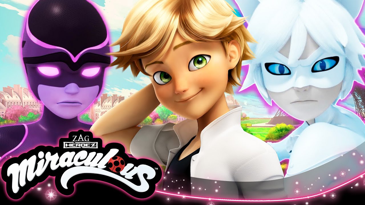 MIRACULOUS | 🐞 ADRIEN AKUMATIZADO 🐾 | EPISODIOS COMPLETOS ▶️ COMPILACIÓN [CAT BLANC - EFÍMERO]