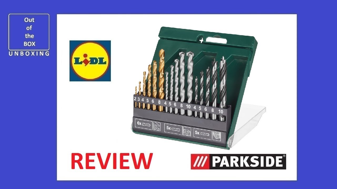 Parkside Drill SET PBS 16 A2 REVIEW(Lidl steel, concrete, wood) - YouTube